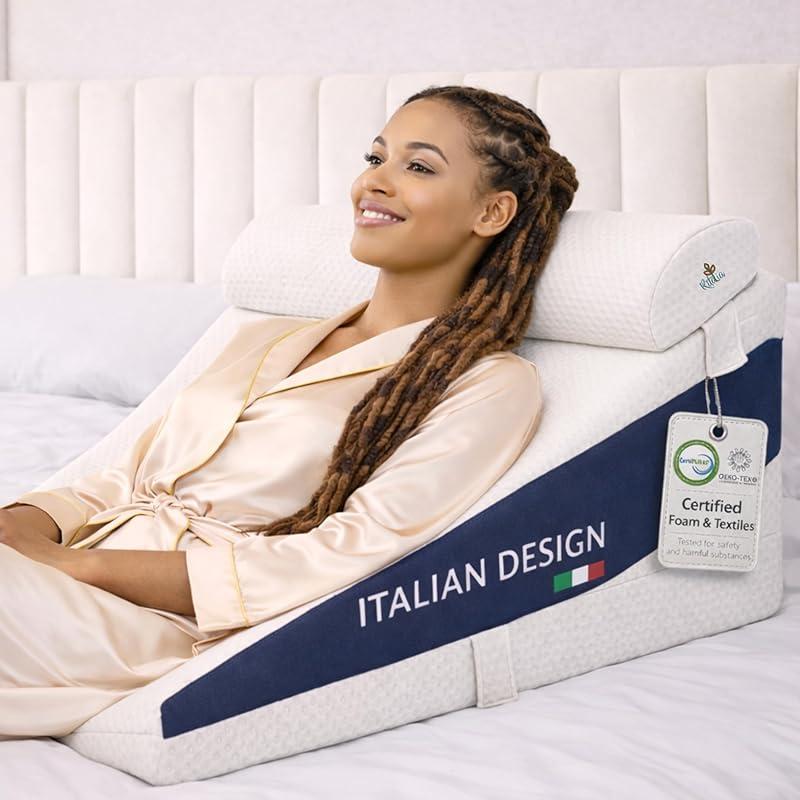 Descubre la comodidad de la Ritalia, la almohada perfecta para leer.